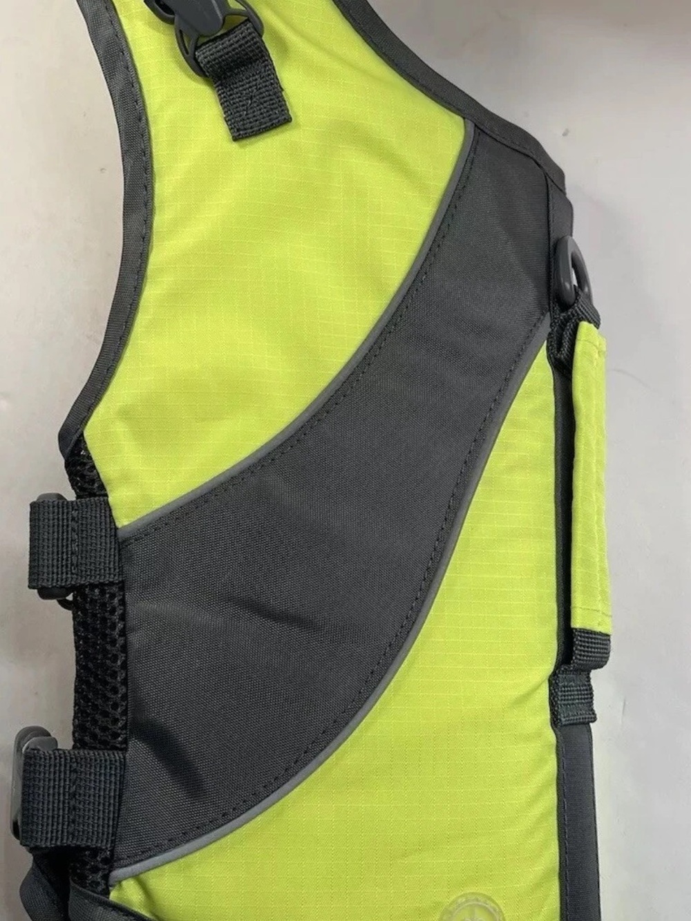 Dog Lifejacket with Harness Yellow and Gray 16-30 lbs Swimming Good2Go